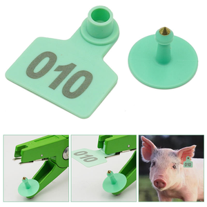 Étiquettes d'oreille de porc en plastique en gros avec numéro de 1 à 100 cartes d'identification de truie signe de contrôle des <span class=keywords><strong>animaux</strong></span> applicateur d'oreille de porc - Product Image 5
