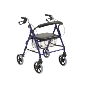 Kjt Wheelchairs <b>Foldable</b> Lightweight Walking <b>Cart</b> With Brake And Adjustable Height For Seniors Shopping - Product Image 2