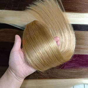 Extensions de cheveux brésiliens Remy double épaisseur, cheveux humains de qualité supérieure, doux et soyeux, longue durée, texture naturelle, qualité salon, à bandes adhésives - Product Image 5
