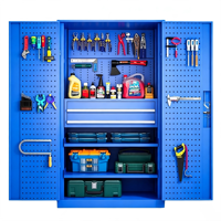 Armoire à outils métallique robuste personnalisable, boîte de rangement pour quincaillerie à double porte et armoire à outils de sécurité pour atelier d'usine