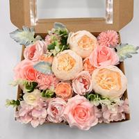 Vente chaude De Mariage Artificielle Fleurs Éternelles Forth Haute Qualité Mixte Rose Bouquet Intérieur Extérieur Fenêtre Décoration
