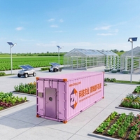 Grand conteneur hydroponique à grande vitesse pour la culture de fourrage d'orge, système automatique de germination de micro-pousses en acier inoxydable pour