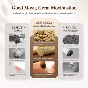 Rollos de Moxa de <span class=keywords><strong>Ajenjo</strong></span> de Alta Pureza, Envejecidos Durante 3 Años, Palitos de Moxa Naturales para Terapia en Clínicas de Medicina Tradicional China y en el Hogar, Se Permiten Personalizaciones OEM y ODM - Product Image 5