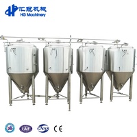 Tanque de Fermentación de Cerveza HG de Acero Inoxidable con Control PLC 220/380V y 6 Años de Garantía