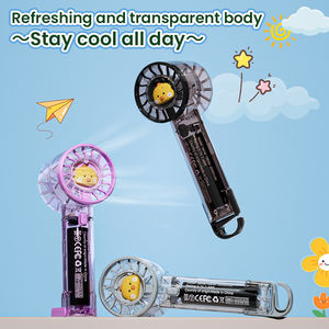 Ventilador de Mano Eléctrico Personalizado 2026, Batería Recargable de 2000mAh, Plegable, Silencioso, Mini Ventilador de Mano con Diseño de Dibujos Animados - Product Image 3