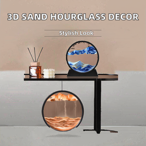 <span class=keywords><strong>Sablier</strong></span> dynamique 3D créatif, peinture artistique Art Déco, minuteur 60 minutes pour la décoration de maison de luxe, cadeau d'anniversaire - Product Image 4
