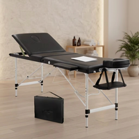 Table de massage pliable réglable en aluminium portable de qualité supérieure