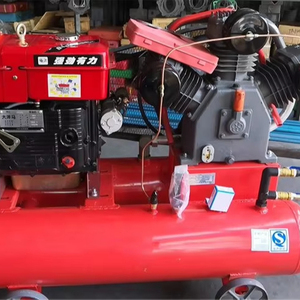 เครื่องอัดอากาศแบบพกพาขนาดเล็ก เครื่องอัดอากาศแบบลูกสูบดีเซล - Product Image 1