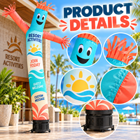 Ballon publicitaire gonflable Air Dancer pour activités de villégiature, visibilité accrue pour accueillir les clients, impressions personnalisées pour affichage promotionnel en gros