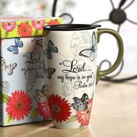 17 OZ Tasse de Café En Céramique De Voyage avec Poignée Couvercle Scellé et Boîte De Couleur
