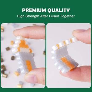 Venta al por mayor de juguetes de plástico para niños, cuentas Hama Perler, cuentas para planchar, kit de manualidades de plástico de 2.6 mm - Product Image 5