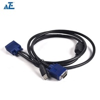 Commutateur de souris vidéo clavier 17 pouces Console LCD en rack avec 1 port KVM Caractéristiques Clavier vidéo Commutateur de souris en stock
