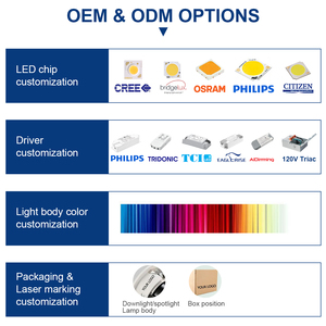 Downlights LED en aluminium commerciaux modernes 3000K ETL 12W sans scintillement, CRI 92 élevé, encastrés, anti-éblouissement pour hôtel - Product Image 5