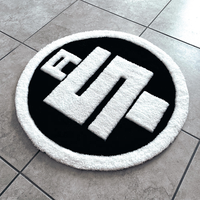 Tapis rond tufté personnalisé avec logo, tapis 3D Anime Hip Hop Rapper Nipsey Hussle All Money pour boutiques et studios