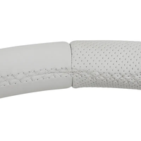 Volant en cuir de style sport blanc avec fibre de carbone pour Mercedes-Benz Classe E Classe G W204 W205 W167 W213 W222 W207 W212 CLA
