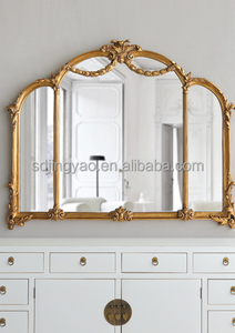 <span class=keywords><strong>Espejo</strong></span> retro tallado de estilo europeo, tres pliegues, para tocador de escritorio, para colgar en la <span class=keywords><strong>pared</strong></span>, para porche, decorativo - Product Image 6