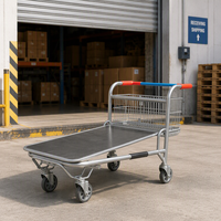 Chariot de manutention robuste à paniers métalliques pour entrepôt, équipement de stockage industriel de marchandises