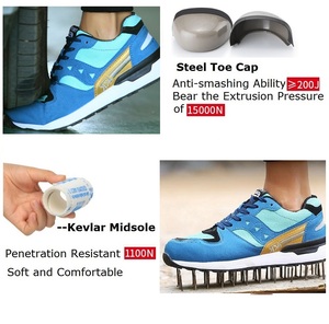 Scarpe Antinfortunistiche Traspiranti e Leggere con Punta in Acciaio per Uomo e Donna, per Lavoro Industriale con Funzione Antistatica - Product Image 4