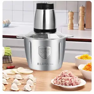 food mincer household 2l kitchen machine electric transparent chopper cover, chinese copper meat grinder/
