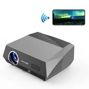 Hot Caiwei A12 15000 Lumens Chiếu HD 4K 1080P Rạp Hát Tại Nhà Xách Tay Máy Chiếu