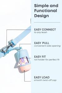 Dispensador de Bolsas para Desechos Huamaohengchun con Revestimiento Suave al Tacto de Primera Calidad |   Abertura de dispensación ampliada, elegante diseño de bloques de color - Product Image 5