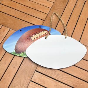 Targa in MDF a Forma di Pallone da Calcio per Sublimazione, Insegna Sportiva in <span class=keywords><strong>Legno</strong></span> da Appendere per Stampa a Caldo, Regali Personalizzati - Product Image 3