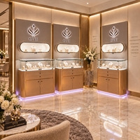 Vitrine de présentation de bijoux de luxe, mobilier de magasin, design personnalisé, vitrine de présentation de bijoux en verre verrouillable