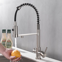 Robinet de cuisine avec filtre extractible, flexible à 360 degrés, mélangeur d'eau purificateur