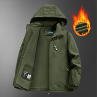 Nouvelle veste bomber décontractée épaisse pour l'automne/hiver avec capuche, coupe slim, coupe-vent et imperméable pour hommes