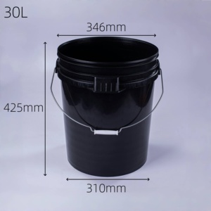 <span class=keywords><strong>Seau</strong></span> de rangement en plastique de 30 litres <span class=keywords><strong>Seau</strong></span> en plastique de grande capacité de 7 gallons <span class=keywords><strong>Seau</strong></span> en plastique à poignée métallique avec couvercle - Product Image 2