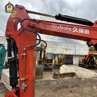 Mini-excavatrice d'occasion Kx163 Kx165 du Japon, faible nombre d'heures, chenilles en caoutchouc compactes, diesel hydraulique, excellent état - Offre Spéciale
