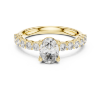 Bague en or jaune pour femme, or massif, diamant naturel, bague de fiançailles, bague de mariage, bijoux fins, style moderne