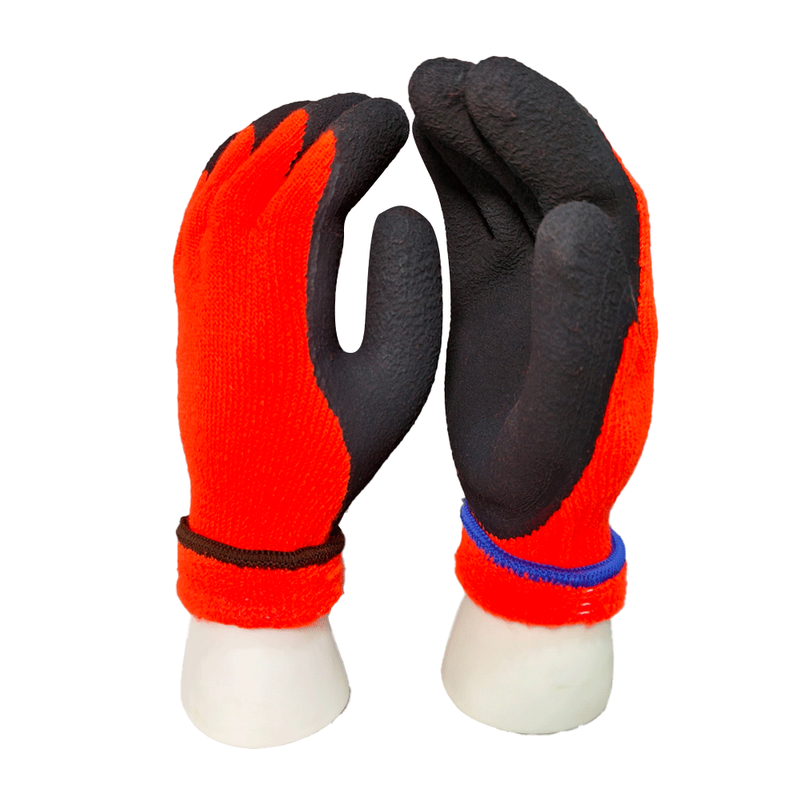 Protective Latex Crinkle Insulated Construction Gloves