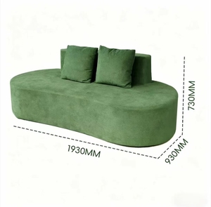 Divano Letto Pieghevole a Due Posti in Memory Foam, Design Moderno, Rivestimento in Tessuto <span class=keywords><strong>Verde</strong></span> Confortevole, Arredamento per Soggiorno - Product Image 5