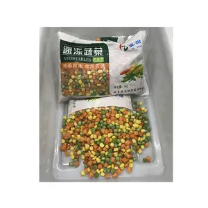 批量供应商产地青豆青豆切胡萝卜冷冻混合蔬菜