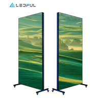 P1.8 P2.5 affiche d'écran LED Portable, affiche d'affichage numérique pour la publicité commerciale, vidéo intérieure et extérieure
