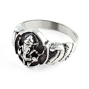 Superbes bagues plaquées argent blanc en forme de cœur, bijoux en argent fin, mode bohème, chrétien, unisexe - Product Image 1