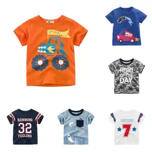 Trendy children's boys' clothing short-sleeved T-shirt cartoon printing children's summer children's T-shirt