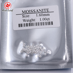 Redleaf <span class=keywords><strong>Moissanite</strong></span> Groothandel Superwit 1CT D VVS1 Kleur Losse <span class=keywords><strong>Moissanite</strong></span> Steen 0,8-2,9mm Ronde Briljant Geslepen Melee <span class=keywords><strong>Moissanite</strong></span> - Product Image 3