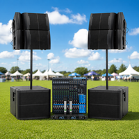 Système de sonorisation professionnel extérieur complet avec enceintes actives Line Array de 12 pouces