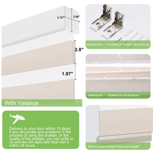 Rèm Cửa Sổ Con Lăn Ngựa Vằn Có Động Cơ Giao Hàng Nhanh Với Điều Khiển Từ Xa, Rèm Ngựa Vằn Cho Cửa Sổ - Product Image 2