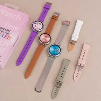 Reloj Inteligente de Moda SK9 Mini con Pantalla AMOLED de 1.19'', Android, Resistente al Agua, Correa de Silicona, Responde Llamadas, Monitor de Ritmo Cardíaco, Seguimiento de Actividad Física, 4 Días de Autonomía