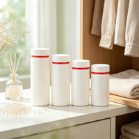 Bouteille de stockage de particules parfumées en PEHD, cylindre droit avec couvercle à vis pour perles de parfum, désodorisant et emballage de produits ménagers