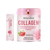 Exportation transfrontalière Titok Best-seller COLLAGÈNE EN POUDRE DE CANNEBRIE 180g (3g X60 sachets) Saveur Canneberge Améliore l'état de la peau
