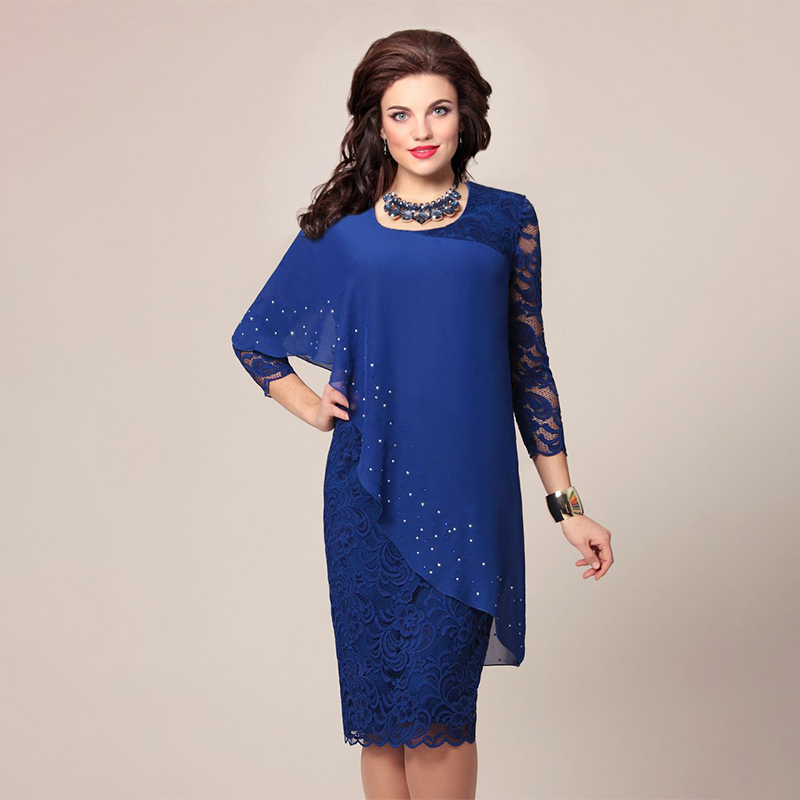 Blue mother of the bride cocktail dresses