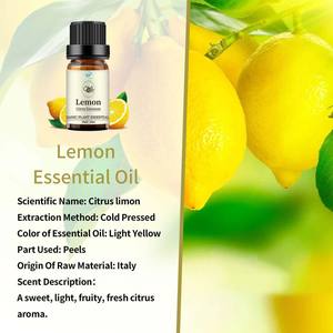 Huile essentielle de citron 100% naturelle personnalisée, liquide, parfum relaxant, pressée à froid pour les soins de la peau et les massages - Product Image 3
