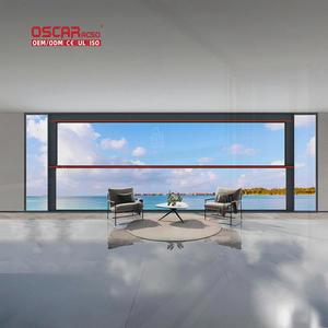 Ventanas de puerta corredera de aluminio Mosquitera de doble acristalamiento Diseño de tres pistas Casa Villa Apartamento Levantar la ventana - Product Image 1