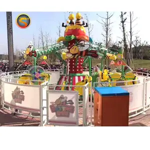 Amusement park equipment kids self-control honey bee carousel happy bee swing ride