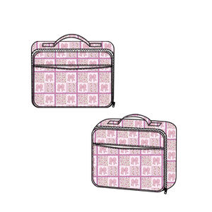 Bolsa de Viaje Deportiva Personalizada con Estampado de Flores Rosadas y Lazos, Bolsa de Fin de Semana de Gran Capacidad, Impermeable, con Cierre, Lavable - Product Image 3