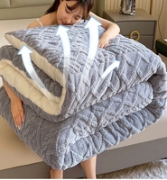 Ensemble de literie KING 6 pièces, couvre-lit, drap-housse, taie d'oreiller, ensemble de literie DUBAI, saison hivernale